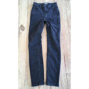 MADEWELL 10” High Rise Skinny Jeans Size 24 Off Black Denim Stretch Fall 2020